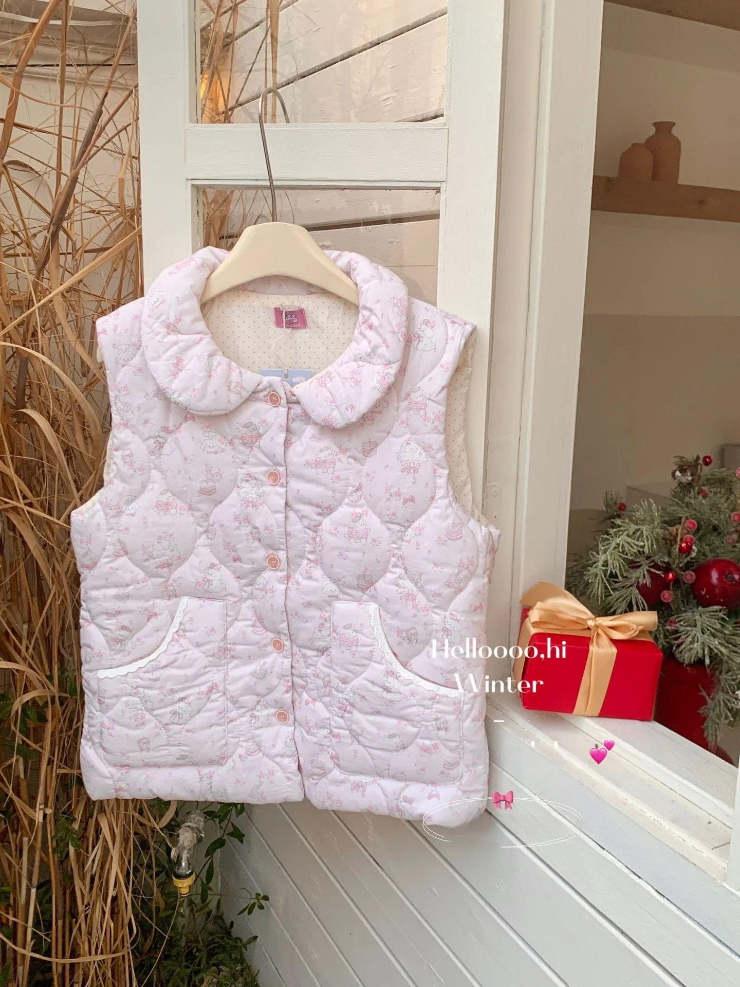 

Корейский утепленный хлопковый жилет для женщин с цветочным принтом, для дома и улицы, стеганый, теплый