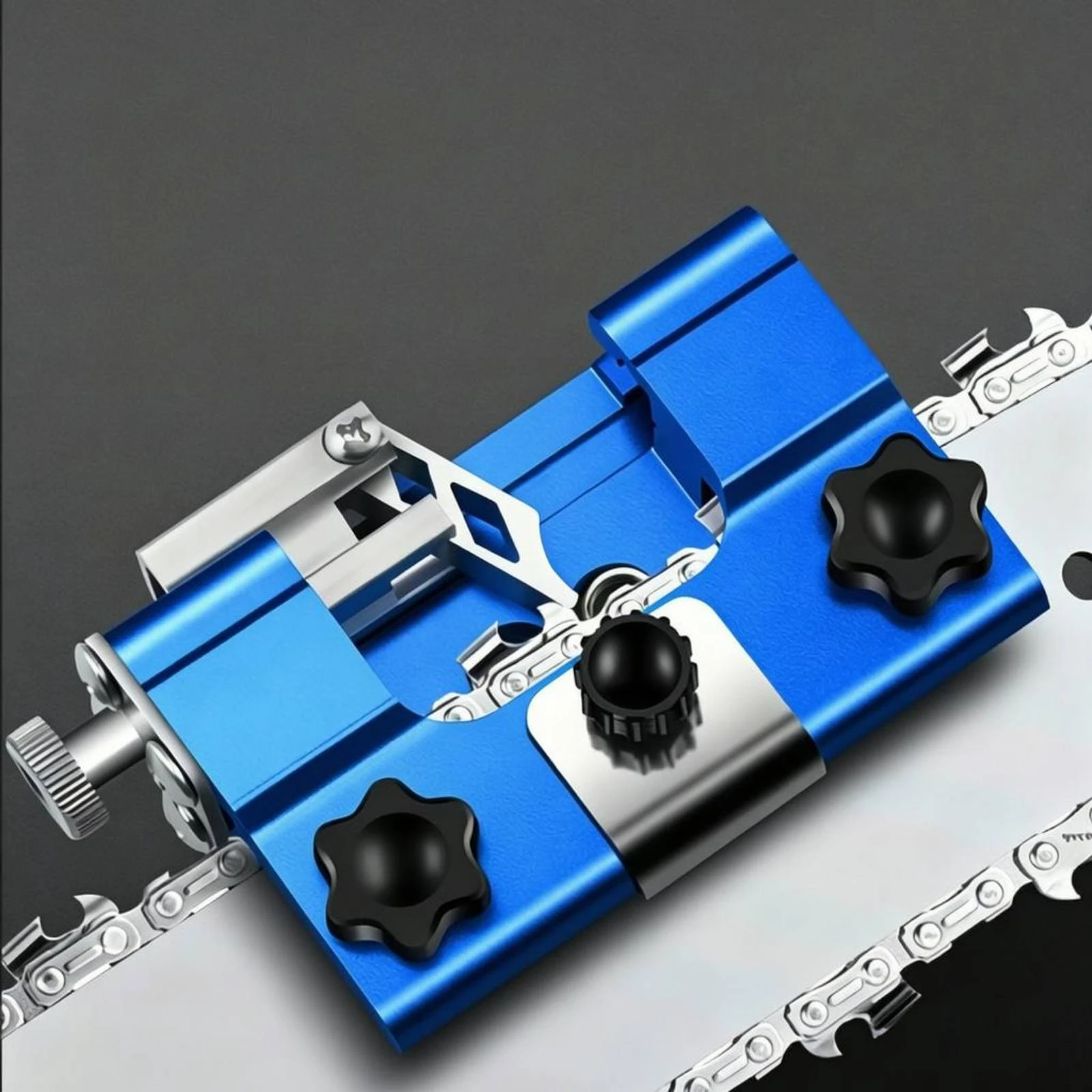 Clamp-Style Chain Grinder Portable Manual Saw Chain Grinder Chainsaw Sharpening Jig Easy to Use Workshop Tool Long-Lasting Alloy