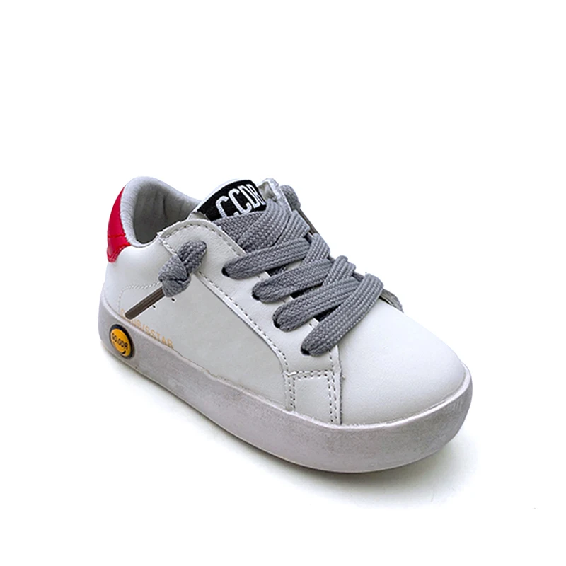 Tenis Sneakers Kids Spring/Autumn New Boys Girls Sports Shoes Casual Board Shoes Leather Soft Soled Children Small White Shoes