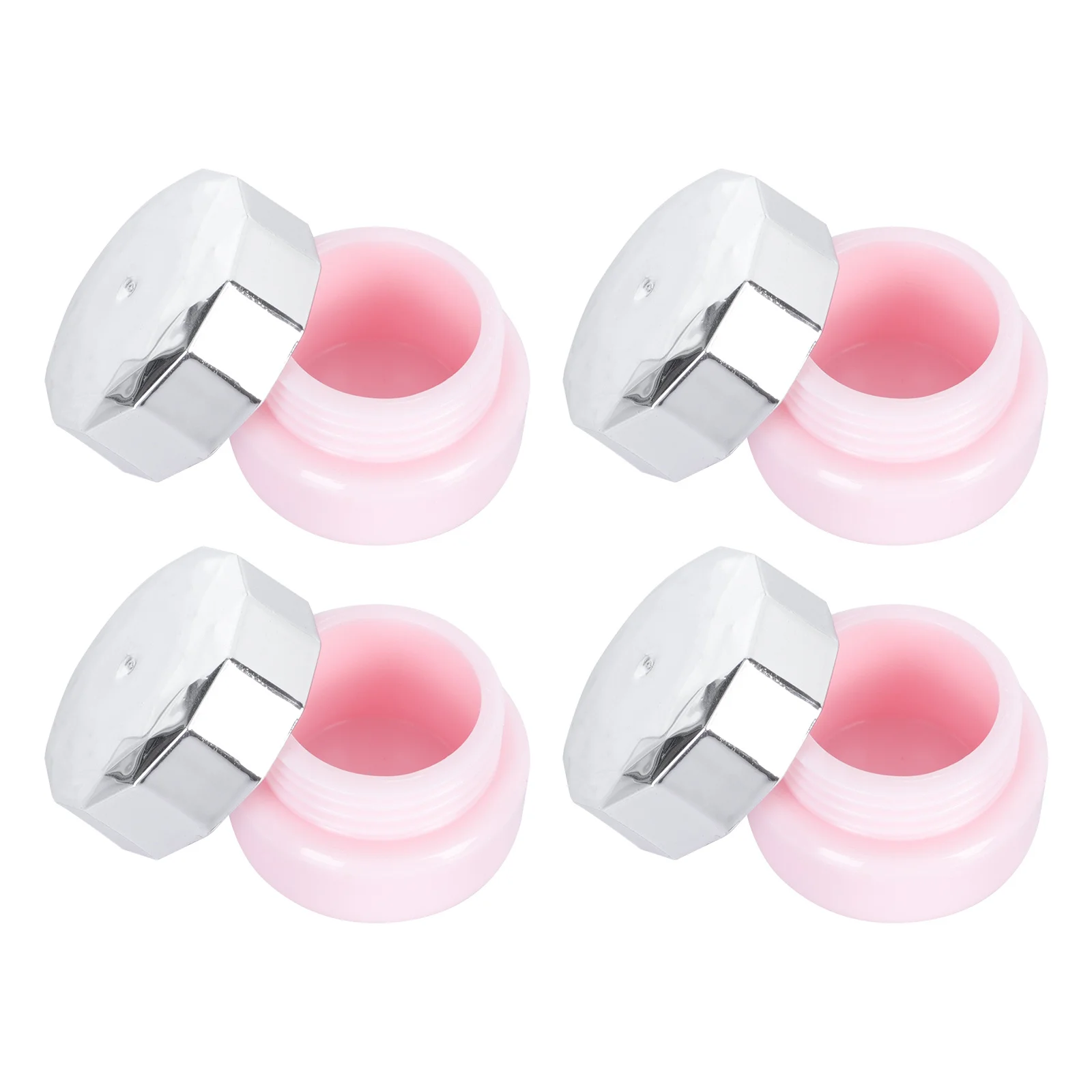 4Pcs Nagellack Gel Flasche Leere Nagel Kleber Behälter Creme Lotion Reise Tragbare Wiederverwendbare Kunststoff Gläser