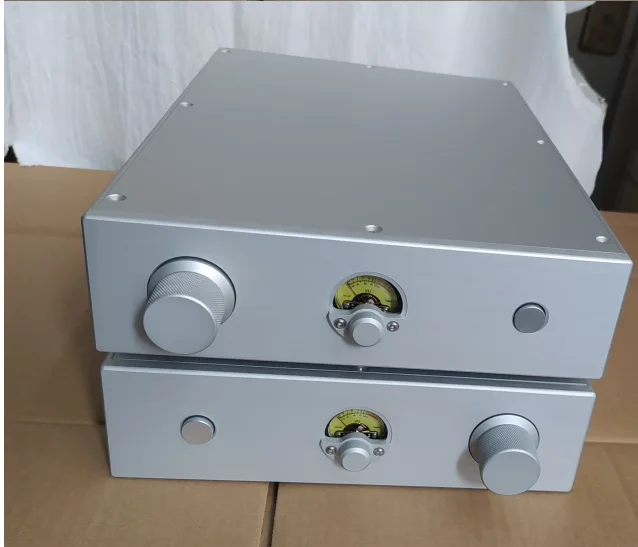 VU instrument All aluminum amplifier chassis / Preamplifier case / AMP Enclosure DIY box (250 *70*358mm)