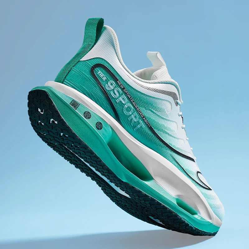 

New men's running shoes with elastic midsole, rubber outsole, anti-slip, wear-resistant, comfortable, breathable, athletic, casu