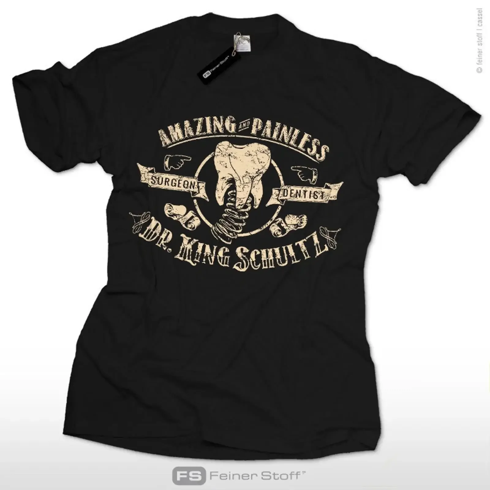 Django Unchained T Shirt western fun fan Dr King Schultz cults Tarantino Waltz vintage Washed homme Breathable Soft Stylish