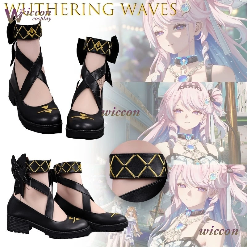 

qjc/s Wuthering Waves Danya Cosplay Shoes Game Female Footwear Halloween Party Performance Wear Role Play Collection Gift Lolita