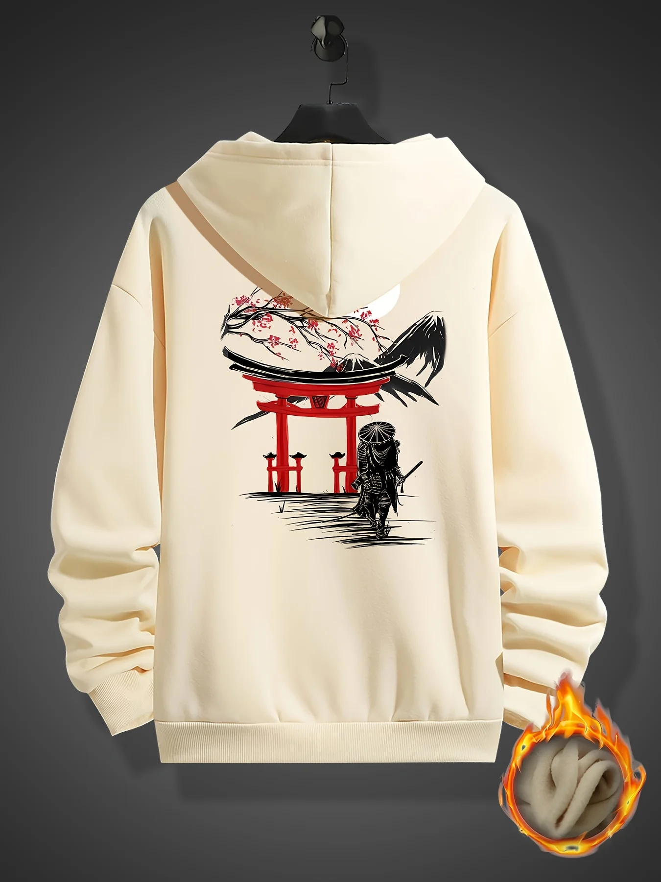 

Ancient Knight Pattern Hoodie: Stretch-Fit, Durable & Stylish with Kangaroo Pocket for Casual or Outdoor Adventure