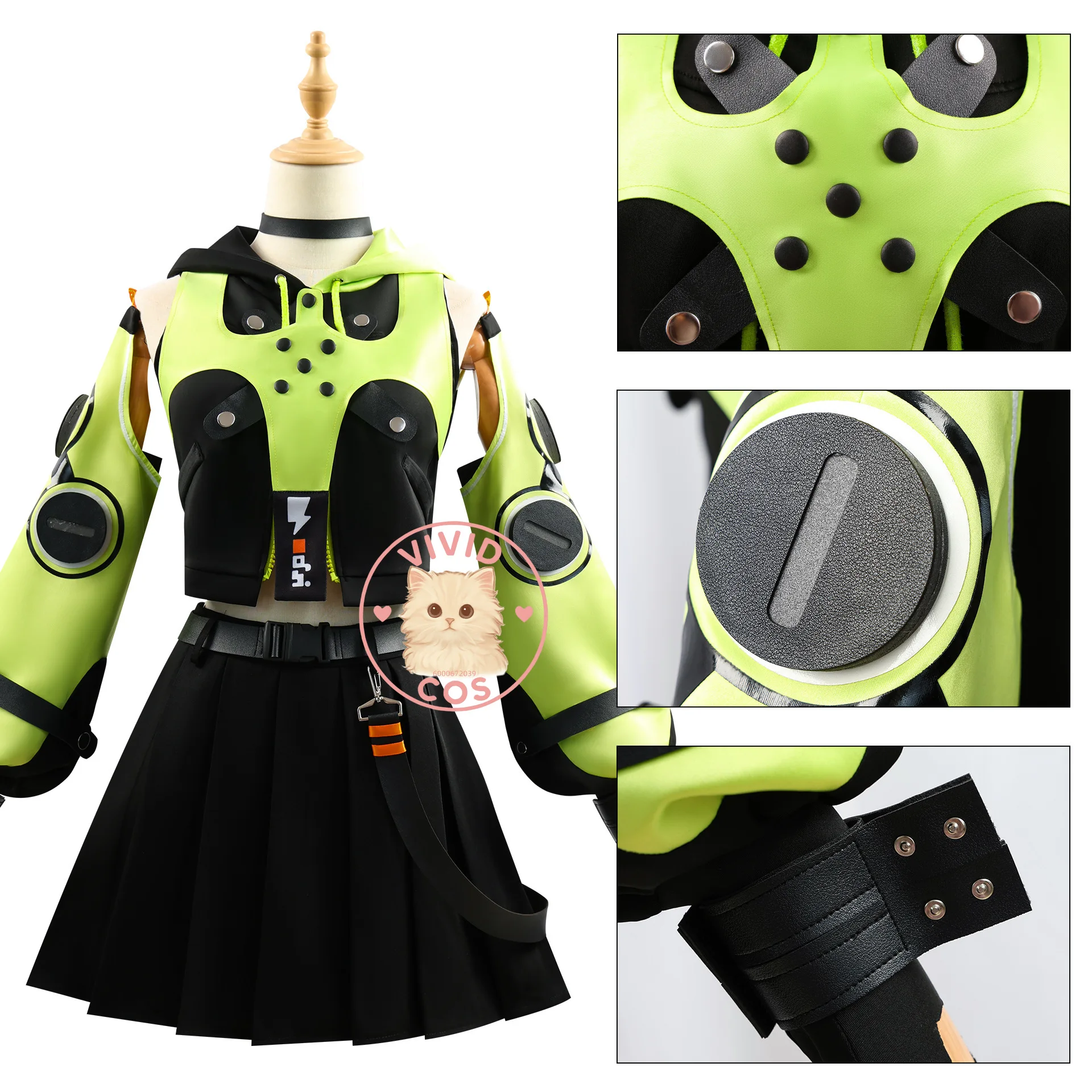 زي لعب الأدوار الساخن من Game Zenless Zone Zero Anby Demara، ملابس أنيمي عالية الجودة للنساء، بدلة كوميك كوميدية من Love Live