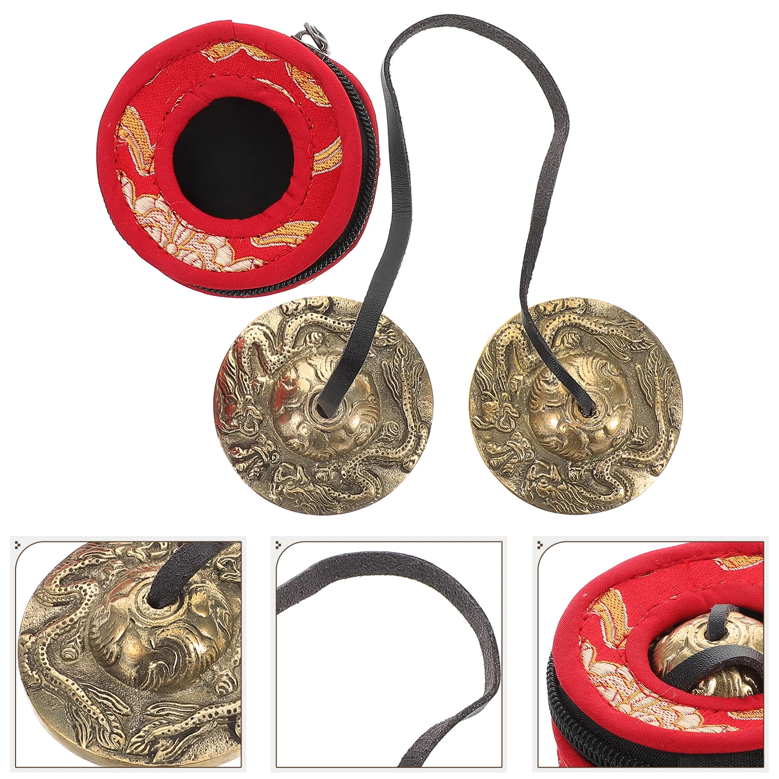 

Touch The Bell Cymbals for Kids Handheld Finger Alloy Instruments Adults