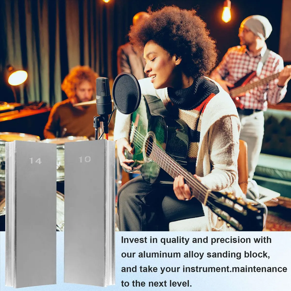 

A61P Двусторонний радиусный шлифовальный блок из алюминиевого сплава для выравнивания ладов, инструмент для гитаристов и басистов, шлифовальная балка (10-14)