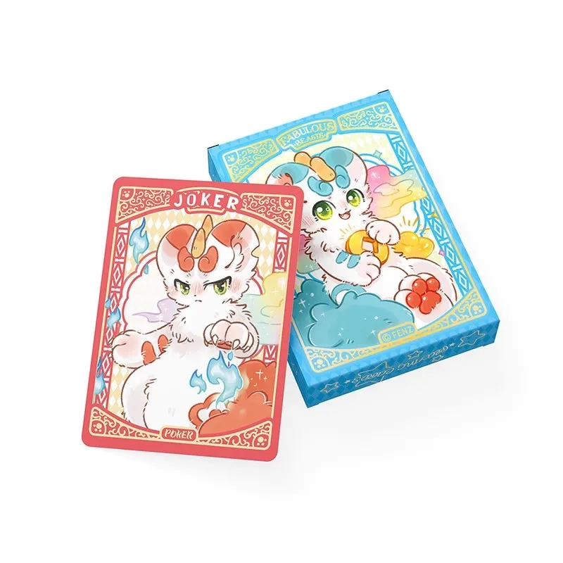 Official Fabulous Beasts Playing Card Cartoon Casual Party Cards Anime Cosplay Original Gift