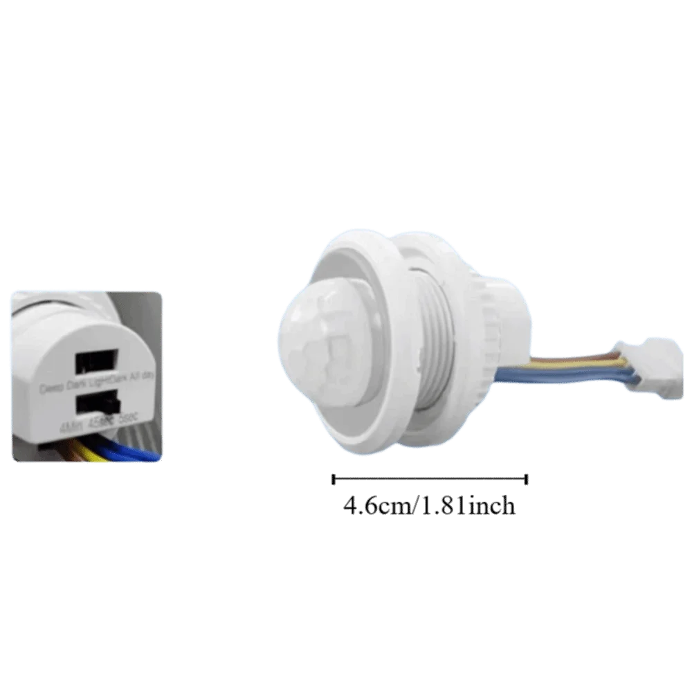 Wide Voltage Compatible Smart Motion Sensor Switch Dual Sensing Technology Embedded Design Embedded Motion Sensor