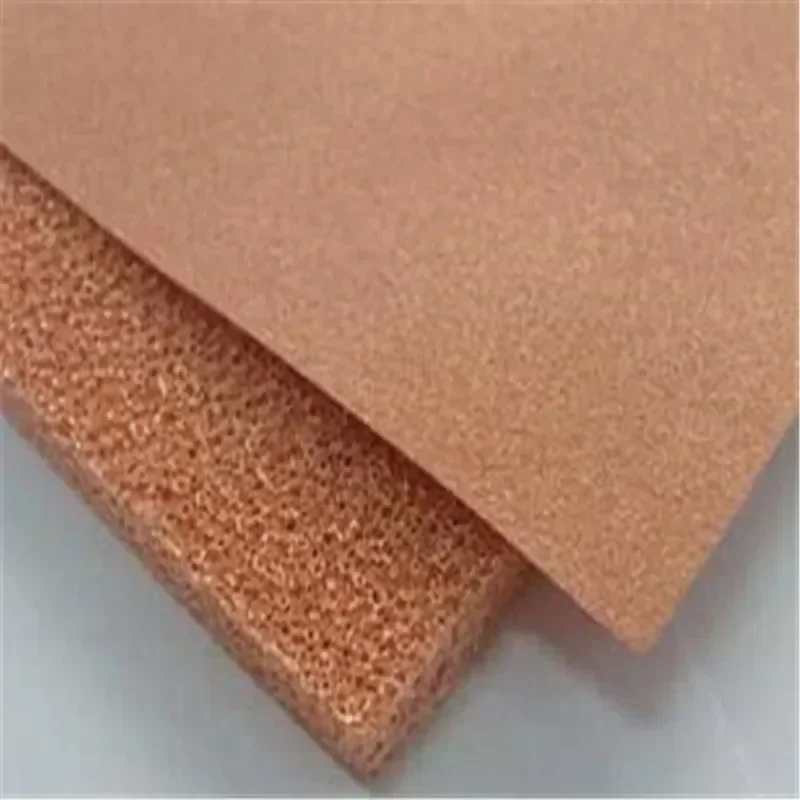 Foam Copper Porousity Porous Copper Metal Foam for Catalysts and Electrode Materials CU Foam Copper Sheet Catalyzer Metal