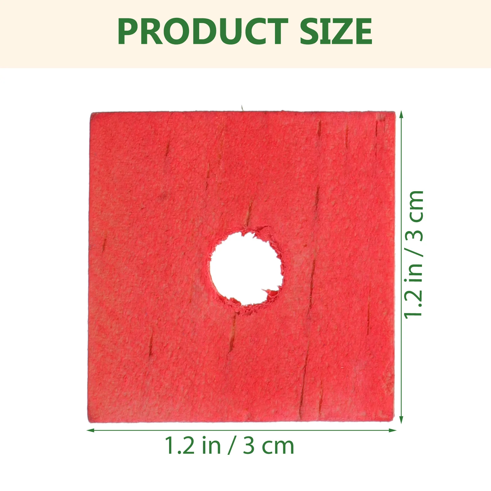 100 قطعة رقاقة خشبية ملونة الببغاء عض اللعب لتقوم بها بنفسك كتلة قلادة للطيور مضغ ممارسة الكوكاتيل الببغاوات