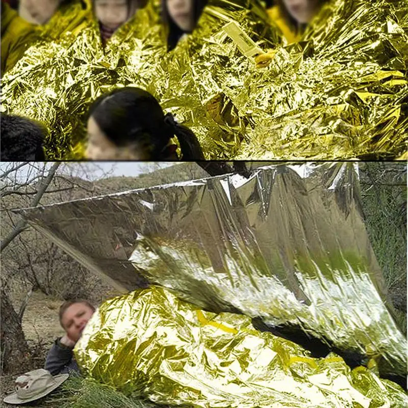 Emergencies Heat Blanket Outdoor Adventure Survival Rugs Thermal Blankets For Survival And Protection Ideal For Outdoors Hiking