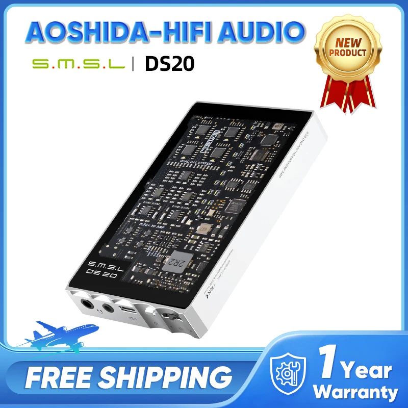 SMSL DS20 amplificateur DAC et casque Portable puce CS43131 DAC décodage de précision compatibilité double Mode USB SMSL DS20 amplificateur DAC et casque Portable puce CS43131 DAC décodage de précision compatibilité double Mode USB