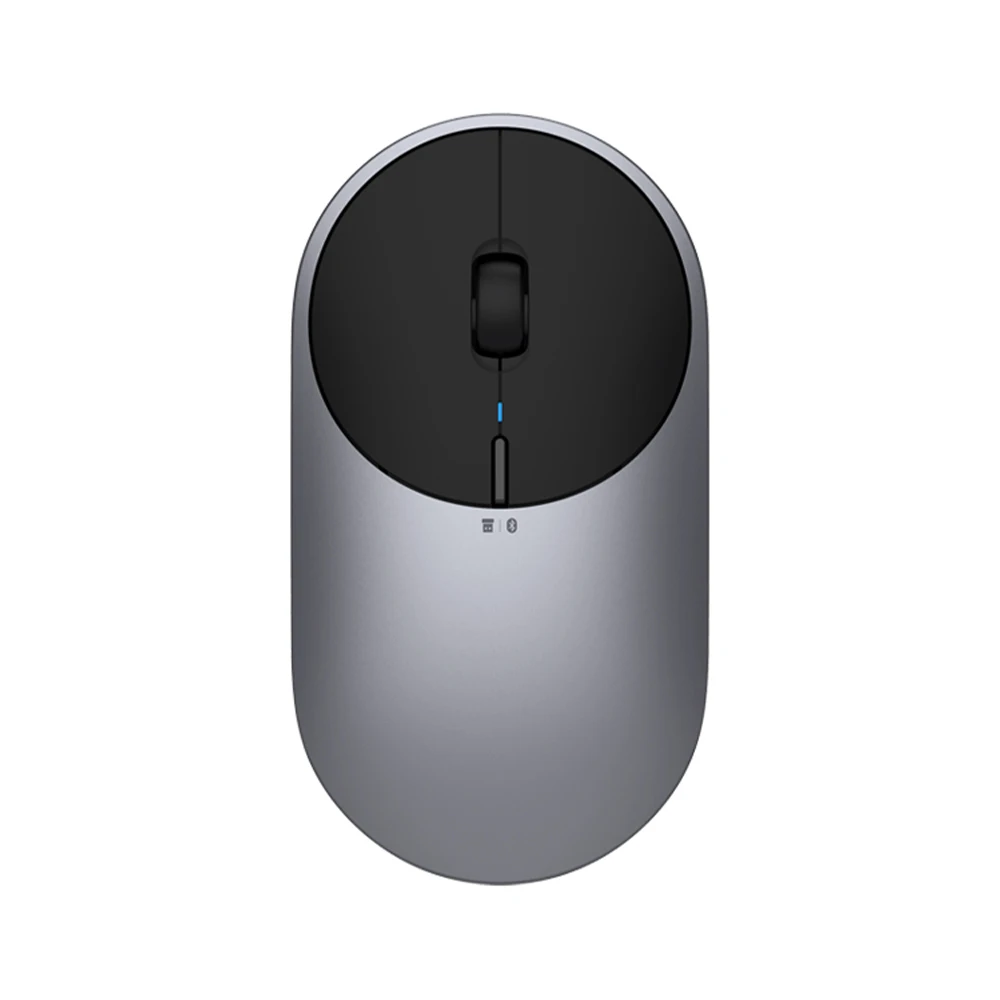 Newest Xiaomi Mi Portable Mouse 2 4-DPI 4000 2400 1800 1200 Bluetooth-compatible RF2.4 Aluminium Metal ABS Windows 10 Android