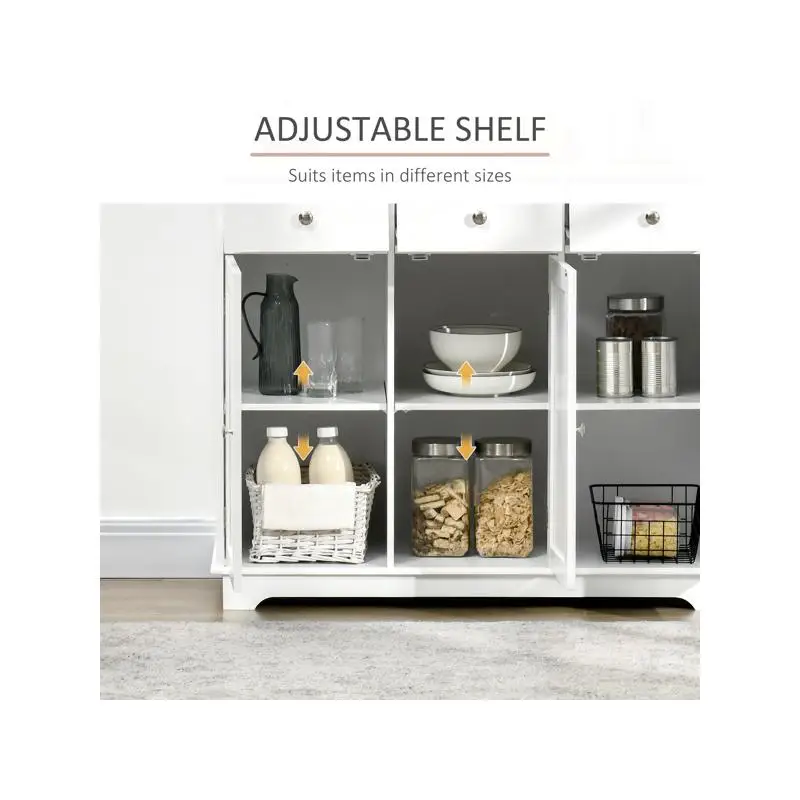 Organizer per armadio da cucina con ripiani e ante per uso domestico