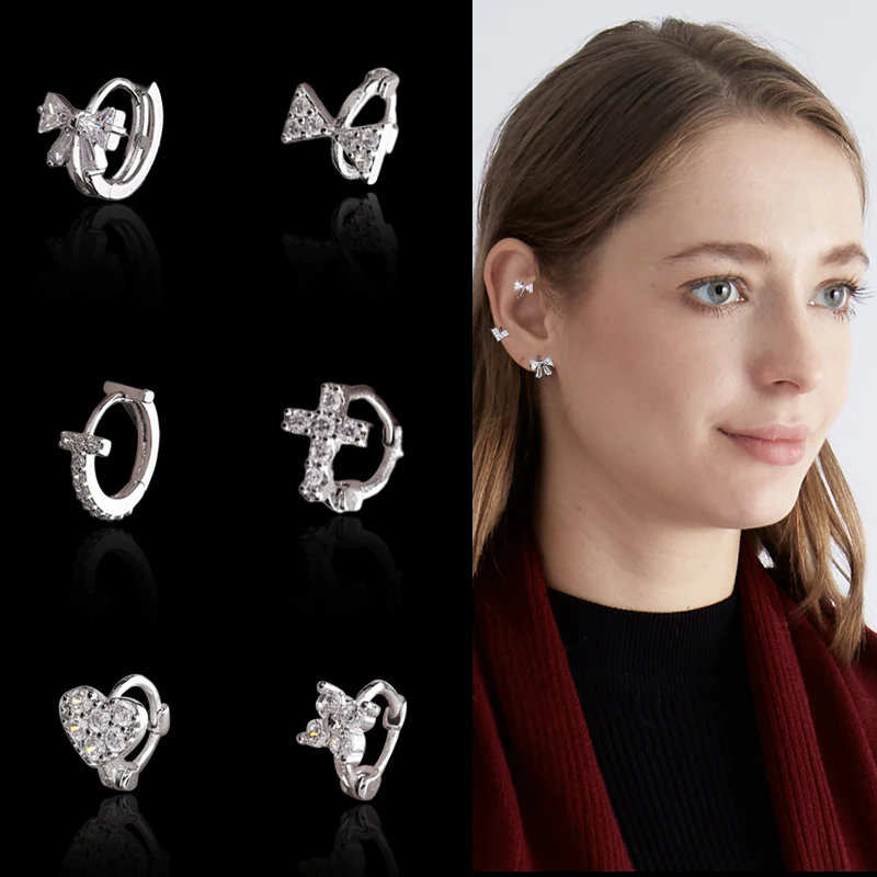 Pendientes de aro de acero inoxidable para mujer, accesorios de joyería, conjuntos de tendencias, Piercing de Tragus barato, venta al por mayor, 1 unidad, 2023