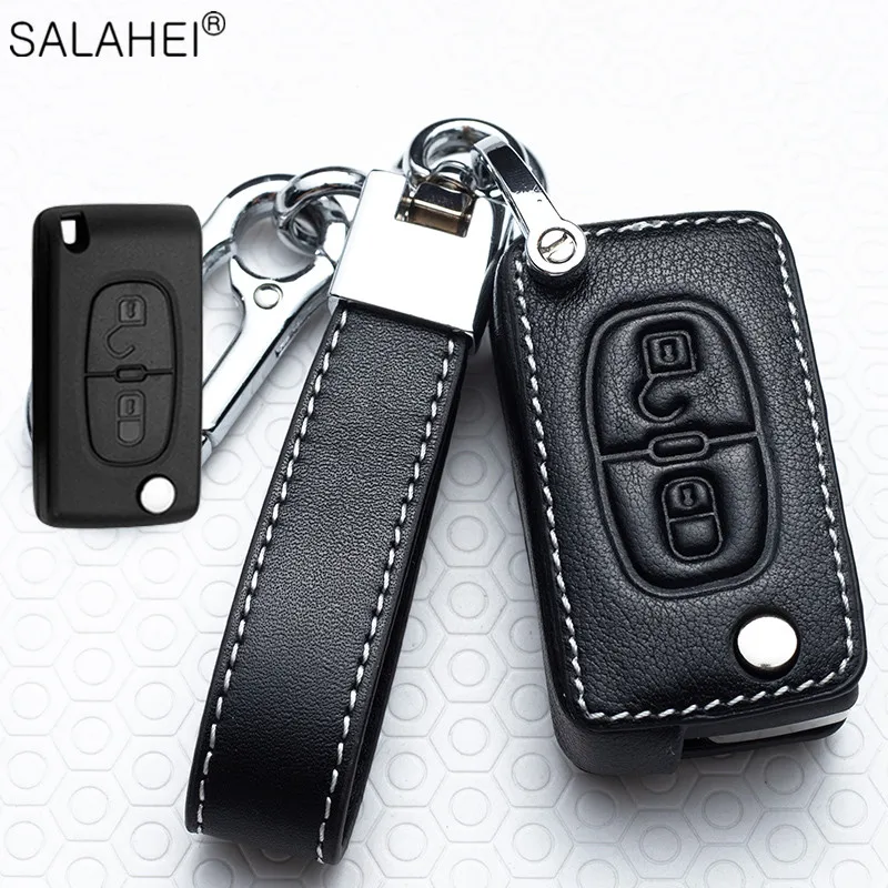 Car Key Cover Case Holder Keyless Protector Bag For Peugeot 107 207 307 308 407 607 3008 5008 for Citroen Xsara Picasso C5 C6 C8