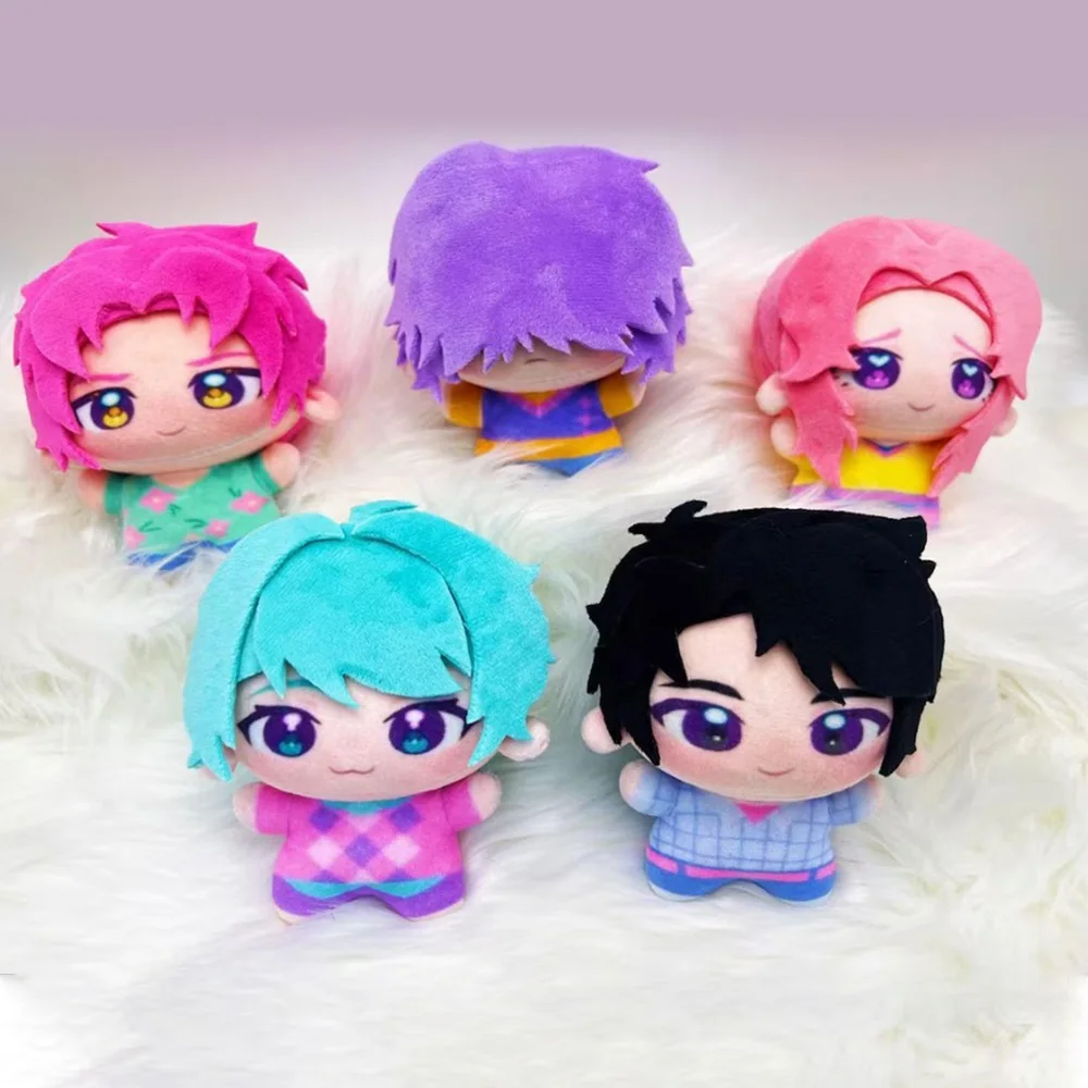 Kpop Demon Hunters Peripheral Q Version Stuffed Plush Toy Doll Cute Cartoon Print Plush Soft Children Sleeping Pillow Doll Gifts