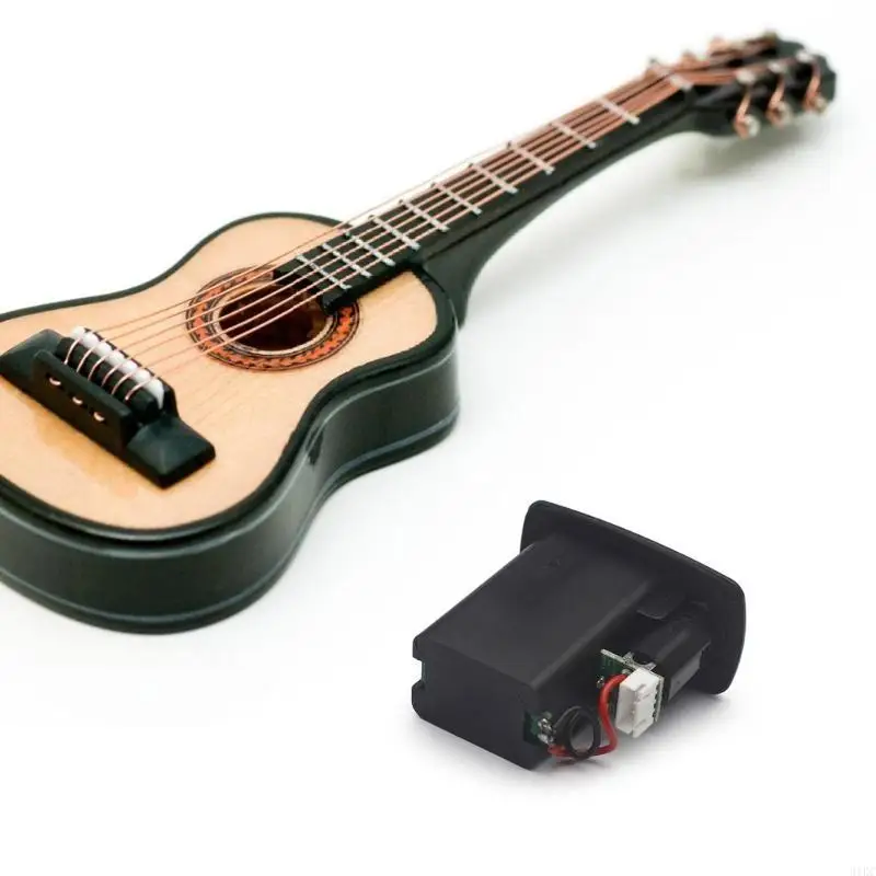  9V Black Plastic Active Bass Guitar Battery Cover Holder Box Easy to Install