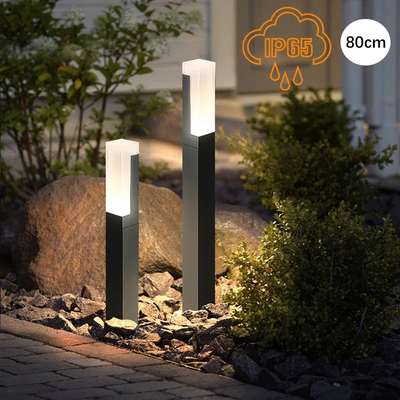 Outdoor LP65 waterproof lawn light LED 10W aluminum acrylic light, park square garden courtyard landscape light AC85-265V