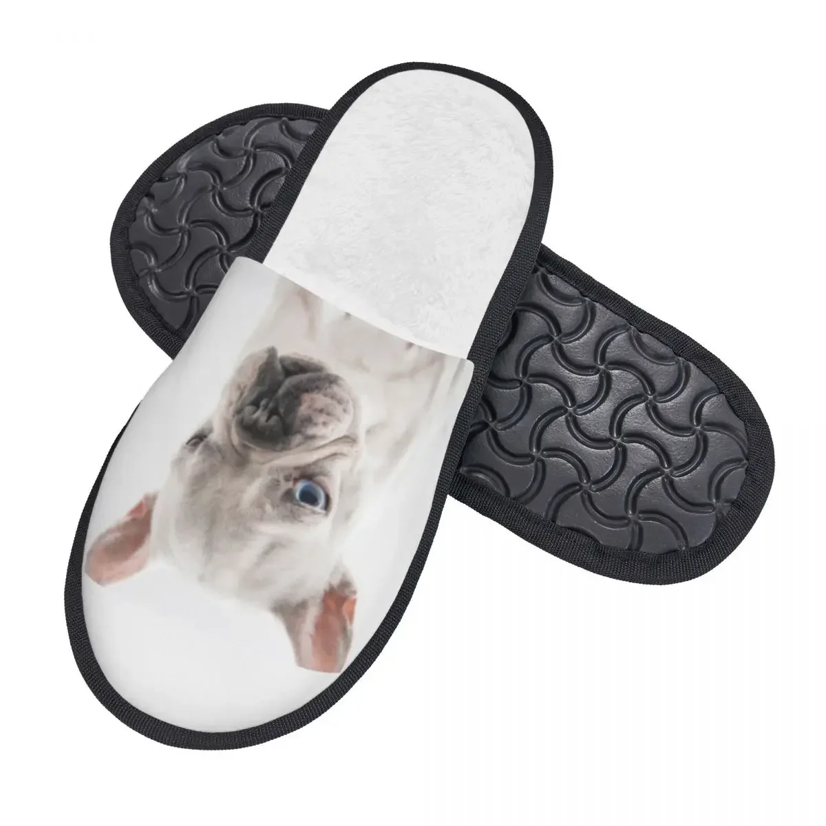 Adorable French Bulldog Dog Slipper For Women Men Fluffy Winter Warm Slippers Indoor Slippers