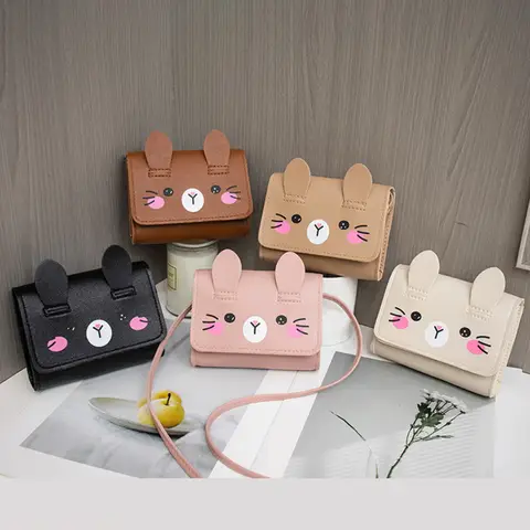 Cute Kids Princess Mini Handbag PU Leather Small Crossbody Shoulder Bag For Baby Girls Children Coin Purse Wallet Daily Gift
