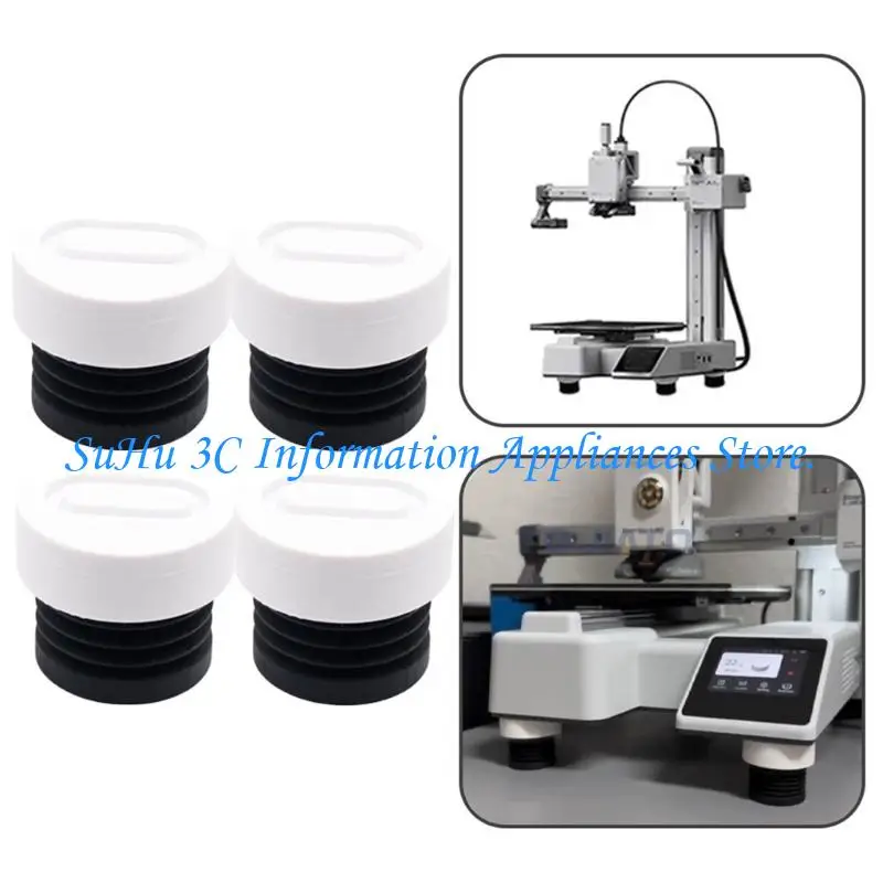 

4PCS 3D Printer Stabilizers Feet Rubber Vibration Proof Pad for Lab Mini Smooth Operation