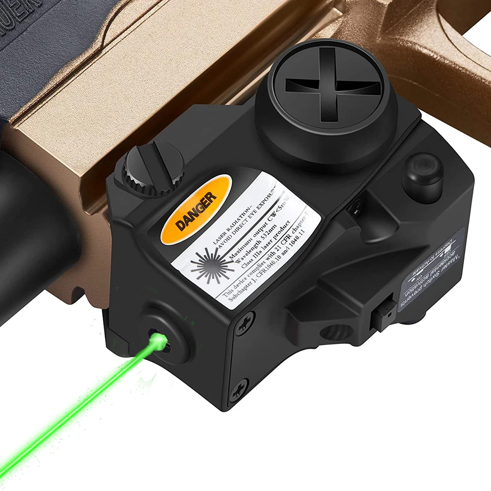 Laserspeed LS-L2 Red Green Dot Laser Pointer Sight For Tactical Hunting red dot laser Taurus Glock 20mm Rail With Battery