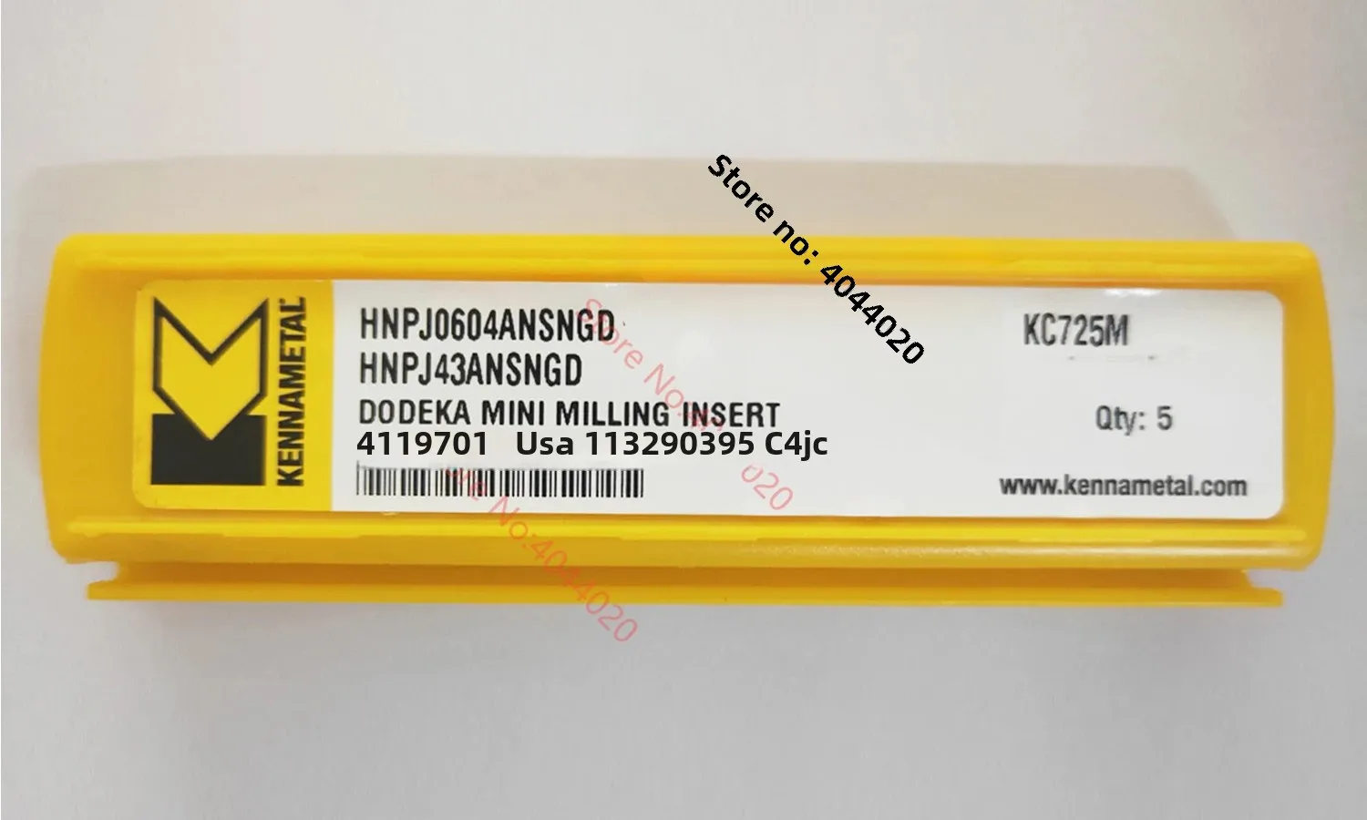 Kennametal HNPJ0604ANSNGD KCPK30 KCK15 KCPM40 KC725M KC522M Inserto de carburo HNPJ43ANSNGD Insertos de fresado