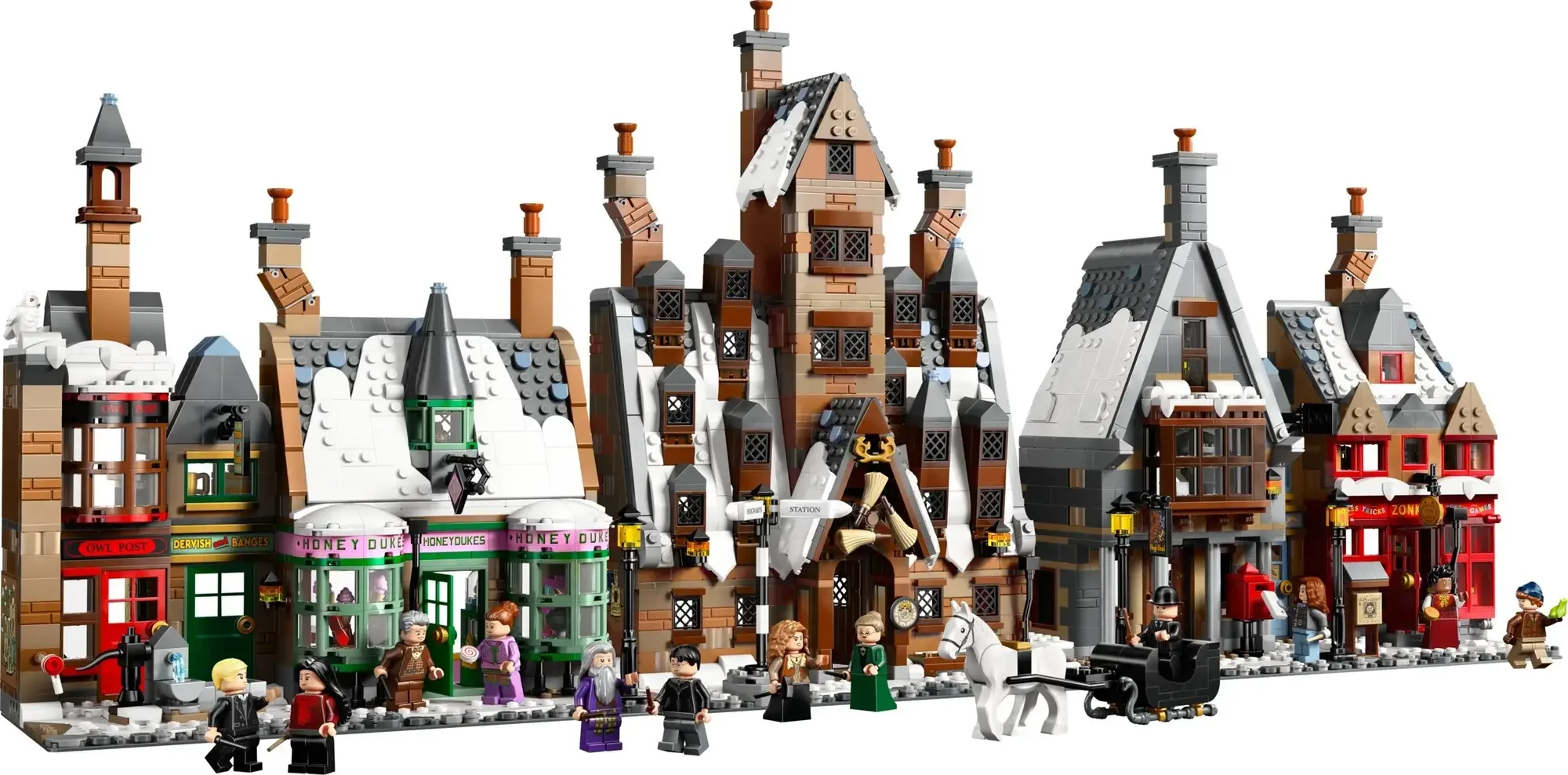 2025 In Stock New 3228pcs  Hogsmeade  76457 Harry Set Building Block Brick Set Children's Christmas Toys Model Birthday