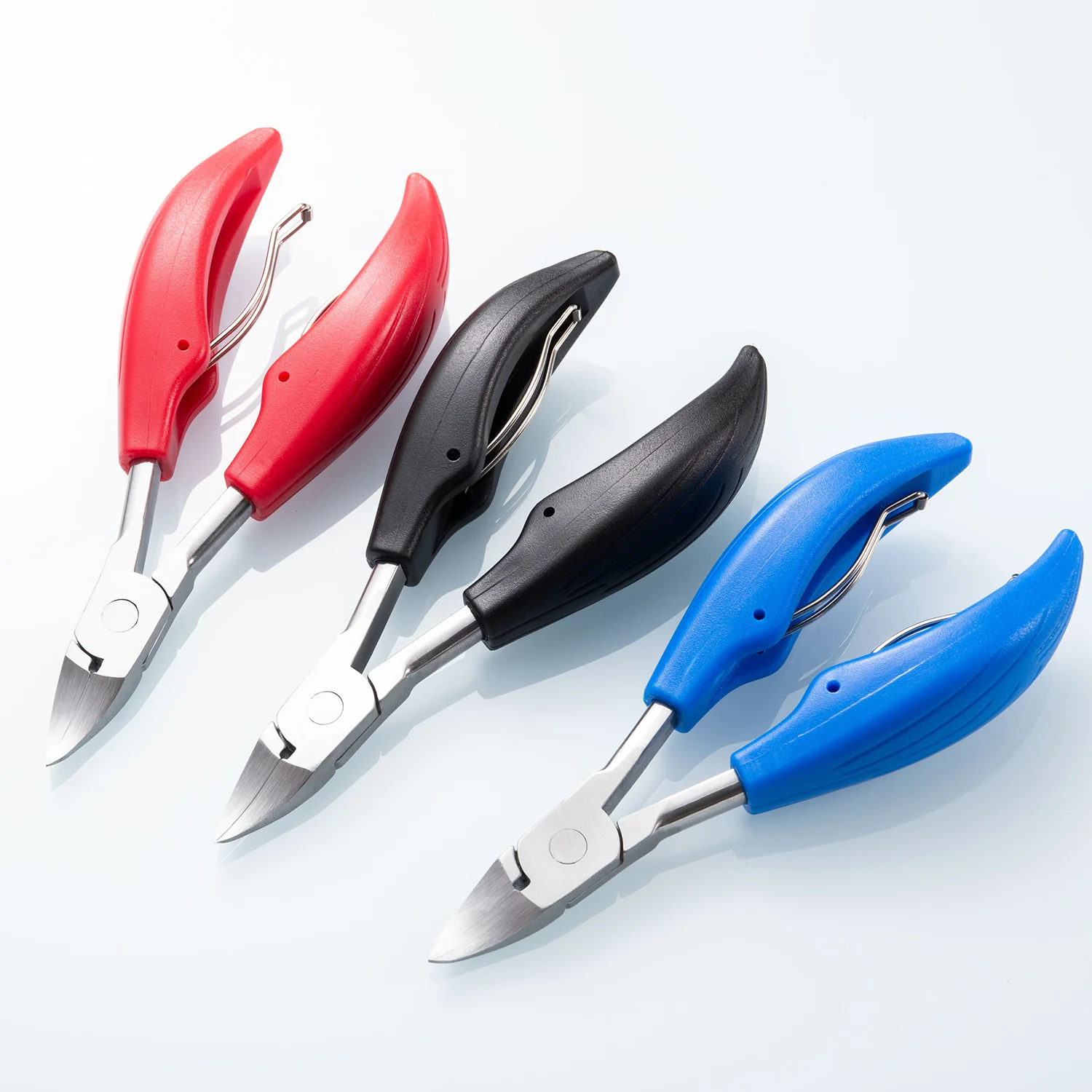 1/4 قطعة الفولاذ المقاوم للصدأ تو مسمار المقص ل نام/سميكة أظافر شفرة منحنية باديكير أداة المتقلب قبضة مريحة العناية بالقدم