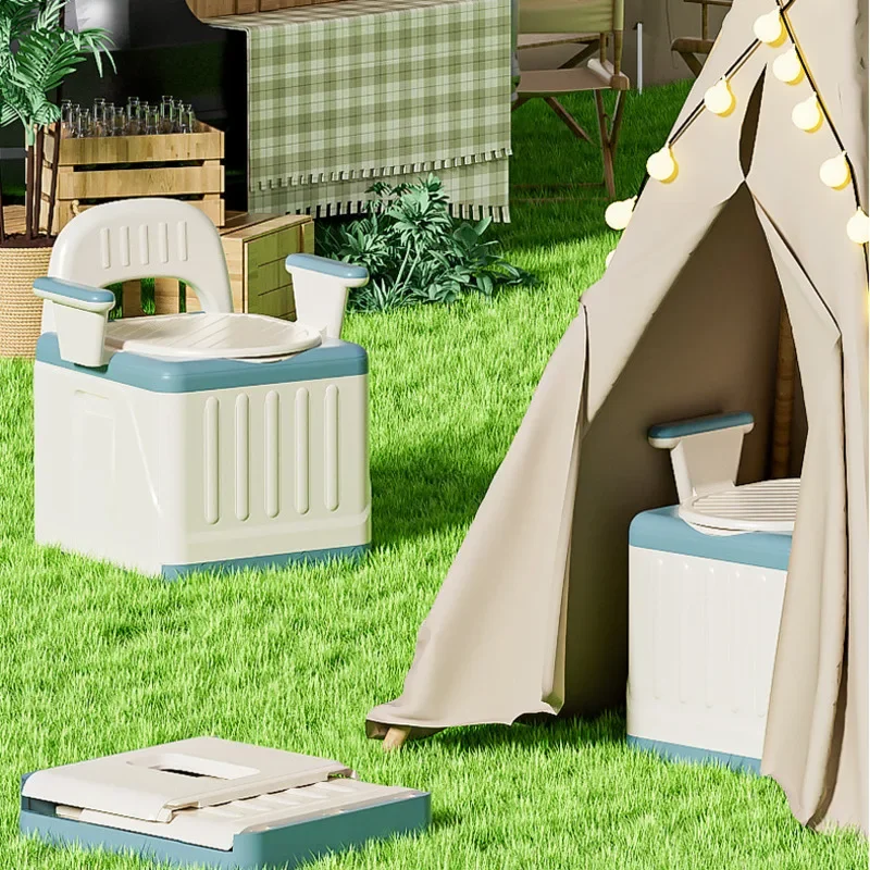 Mobile Old People Sit Toilet Household Deodorant Indoor Toilet Outdoor Portable Pregnant Women Potpan Adult Sit Toilet Chair