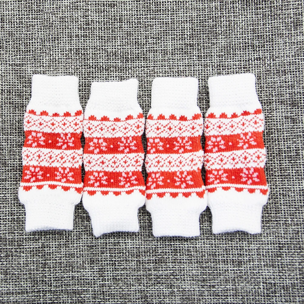 

4Pcs Pet Leg Sleeves for Dogs Anti-Urine Protection Warm Soft Cotton Material Non-Slip Fit Knee Joint Care Accessory