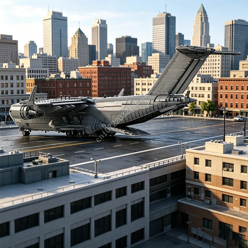 17314PCS MOC Custom Puzzle Military Giant Boeing C-17 Globemaster III Transport Aircraft High Difficulty Technology Model Toys