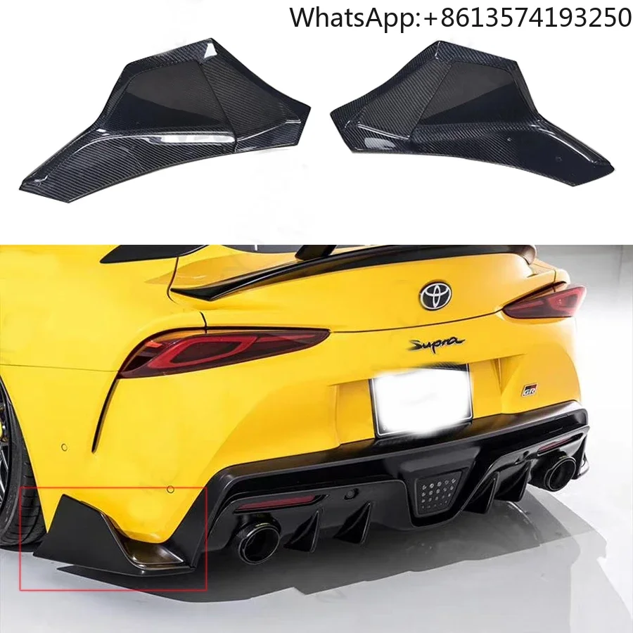 

Real Carbon Fiber Rear Bumper Splitter Lip Flaps Spoiler Cupwings For Toyota Supra A90 A91 GR MK5 MKV Coupe 2-Doors 2019-2025 24