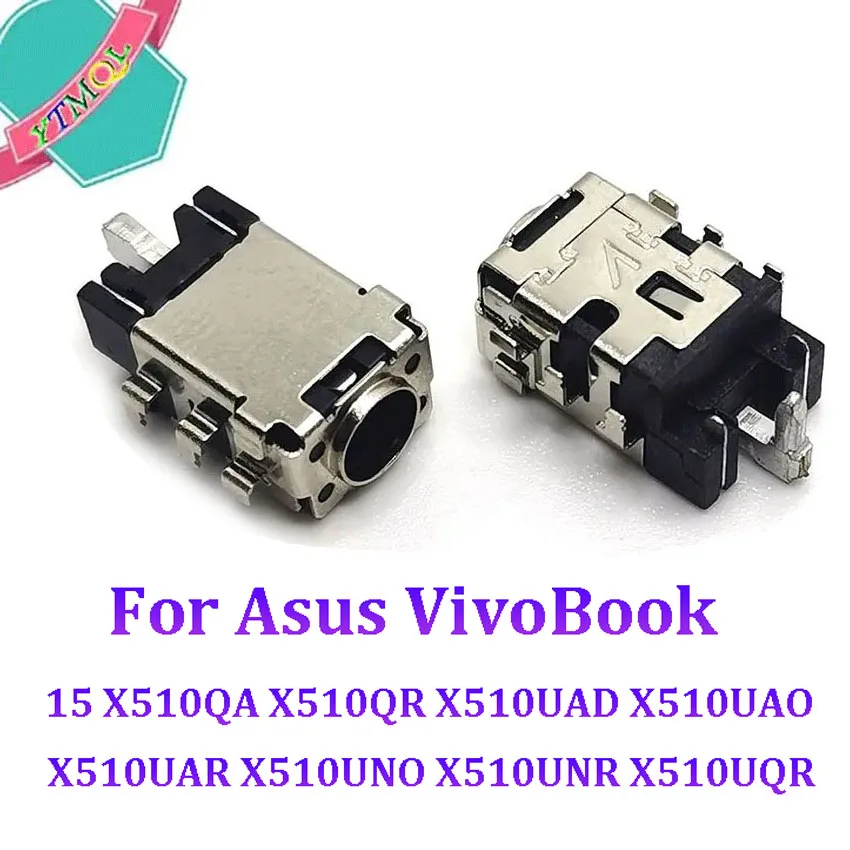 10-100Pcs Laptop DC Power Jack Charger Port  For Asus VivoBook 15 X510QA X510QR X510UAD X510UAO X510UAR X510UNO X510UNR X510UQR