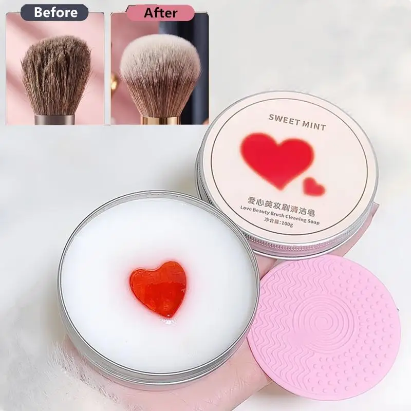 Savonnette de nettoyage pour pinceaux de maquillage en silicone, réduit le besoin de rinçage excessif