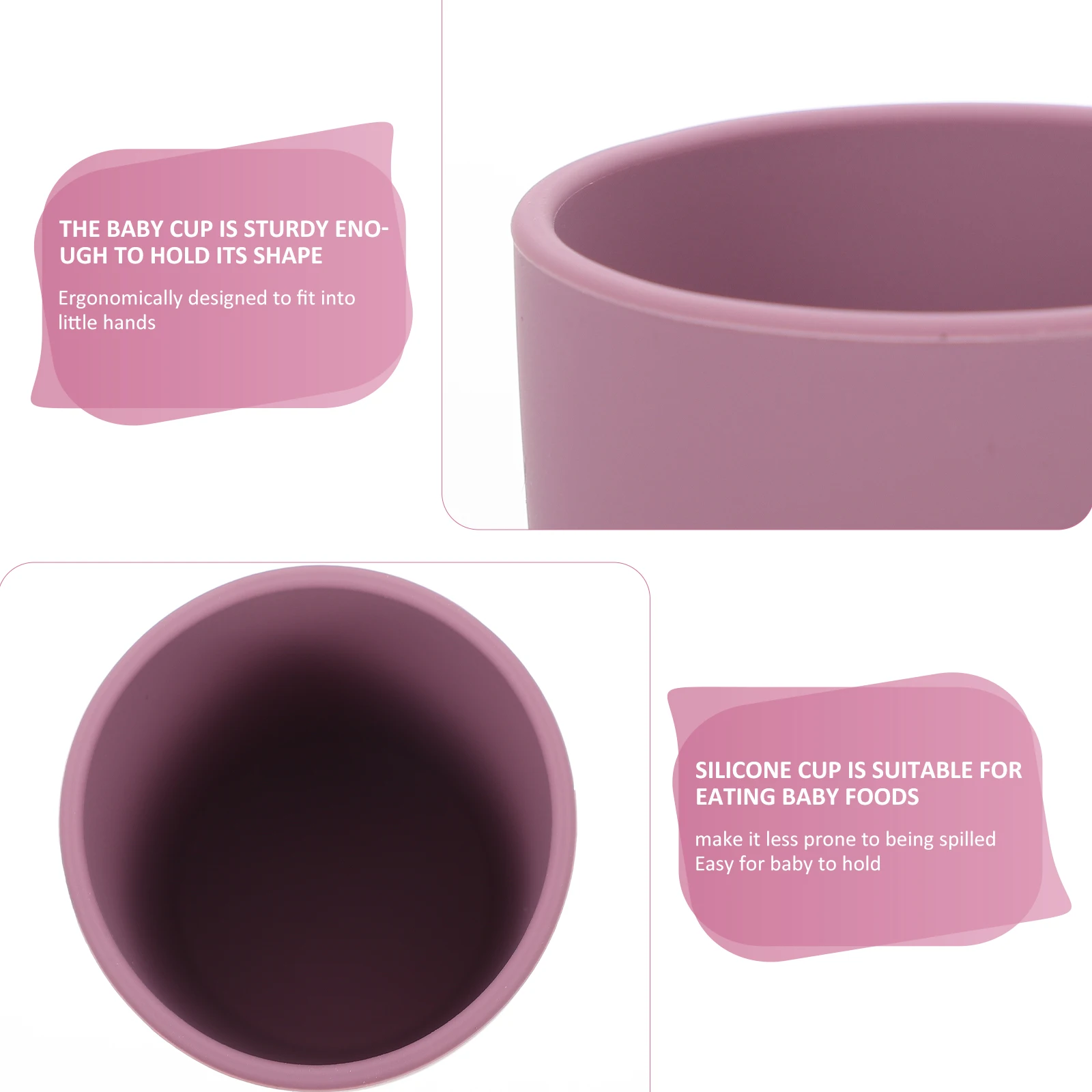 Детская силиконовая тренировочная чашка, прочная, безопасная, для младенцев, эргономичный дизайн, детское питание, вода, молоко, чашки для малышей, кормление