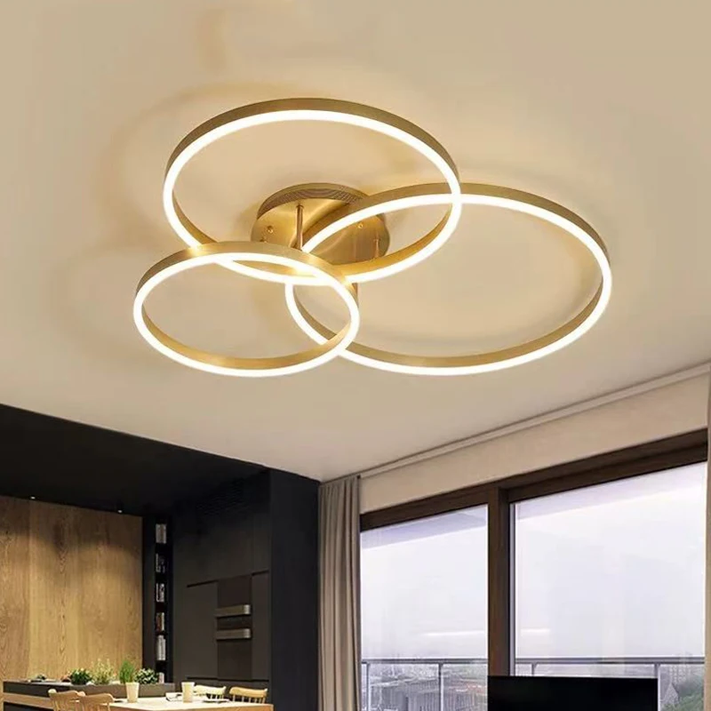 Modern LED Ceiling Chandelier Minimalist Pendant Light for Living Room Bedroom Kitchen Home Ceiling Lighting Fixture