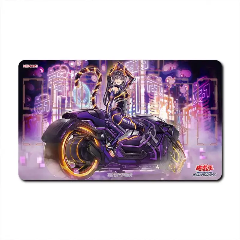 Yu-Gi-Oh! Card Pad I:P Masquerena Tcg Diy Rubber Lock Edge Single Player Battle Mat Anime Action Toy Figures Gifts for Friends