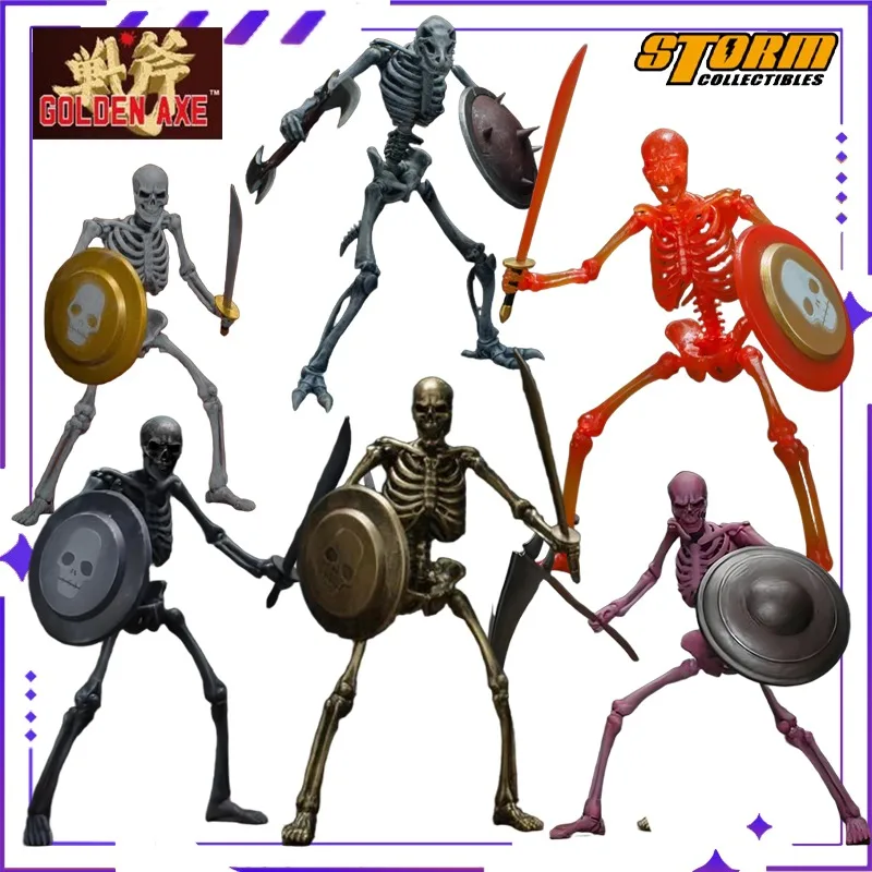 

Оригинальный аркадный боевой топор Storm Toys 1/12, разные солдаты, гонки на демонов, игра-солдат с фиолетовым скелетом, подвижная модель Puppet