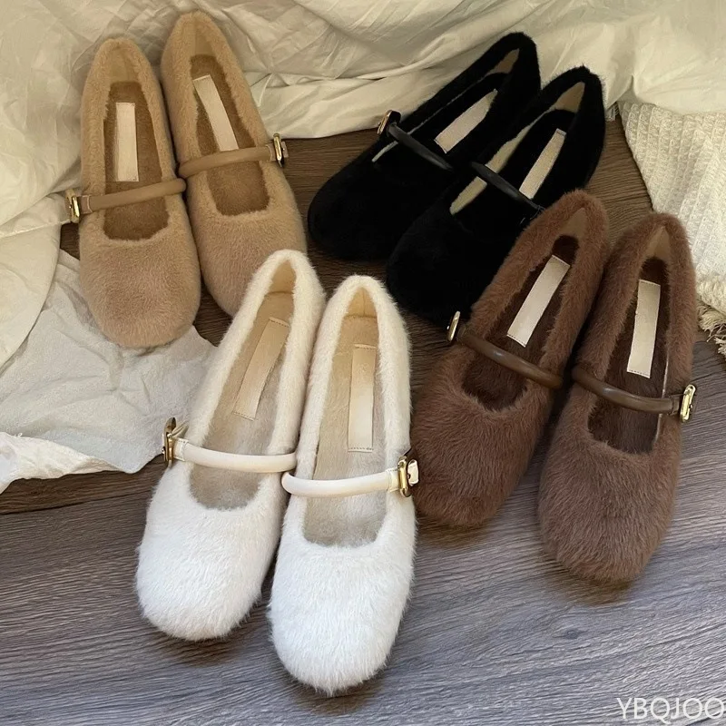 

Весенне-осенние модные универсальные плюшевые женские туфли, увеличивающие рост, маленькая повседневная женская обувь