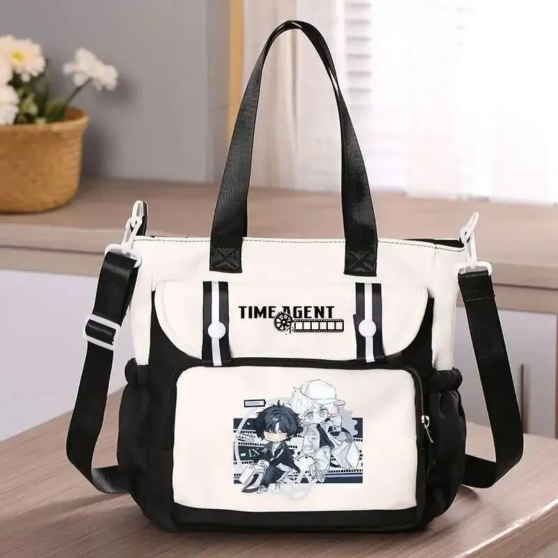 

Anime Game Chibi Black Red Blue White Link Click Student Messenger Crossbody Shoulder Bags School Girls Large Capacity