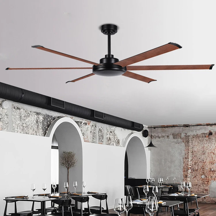 Easy Installation 60/72/84/96/120Inch Super Quiet Indoor Dining Room Remote Control Aluminum Ceiling Fan Without Light