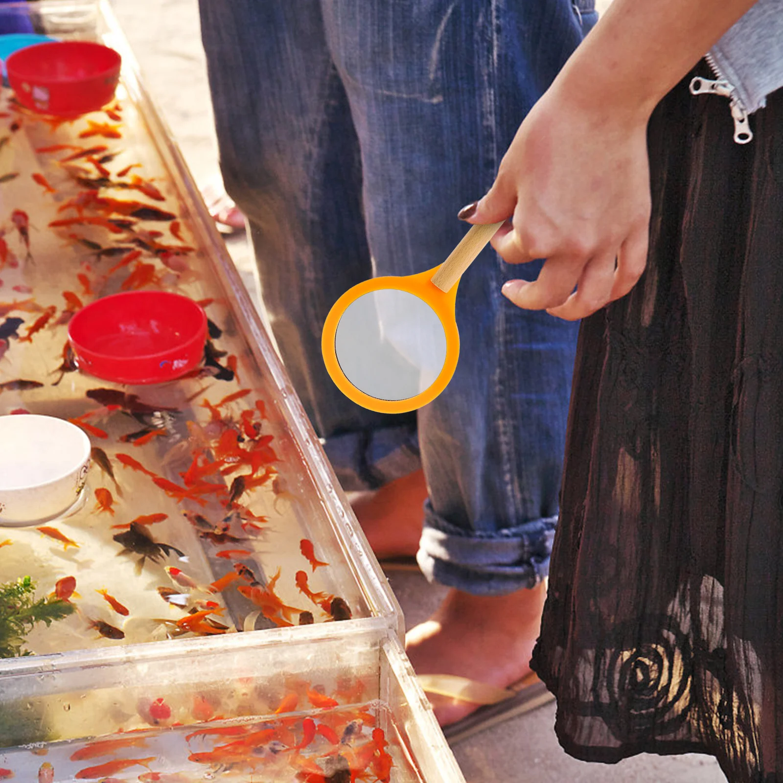 Kids Toys Child Fishing Nets Tool for Children Catching Paper Equipment Childrens