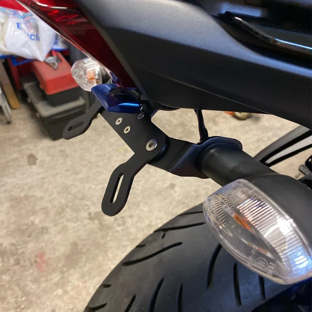 New Tail Tidy Fender Eliminator For YAMAHA MT07 YZF R7 FZ07 License Plate Holder LED Light FZ MT 07 YZFR7 Motorcycle Accessories