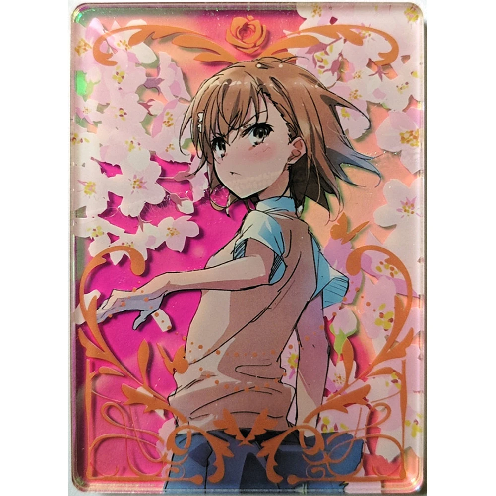 Anime Goddess Story 5M9 ACG Acrylic Misaka Mikoto Hatsune Miku Usagi Boy Play Toys Collectible Cards Christmas Birthday Gifts