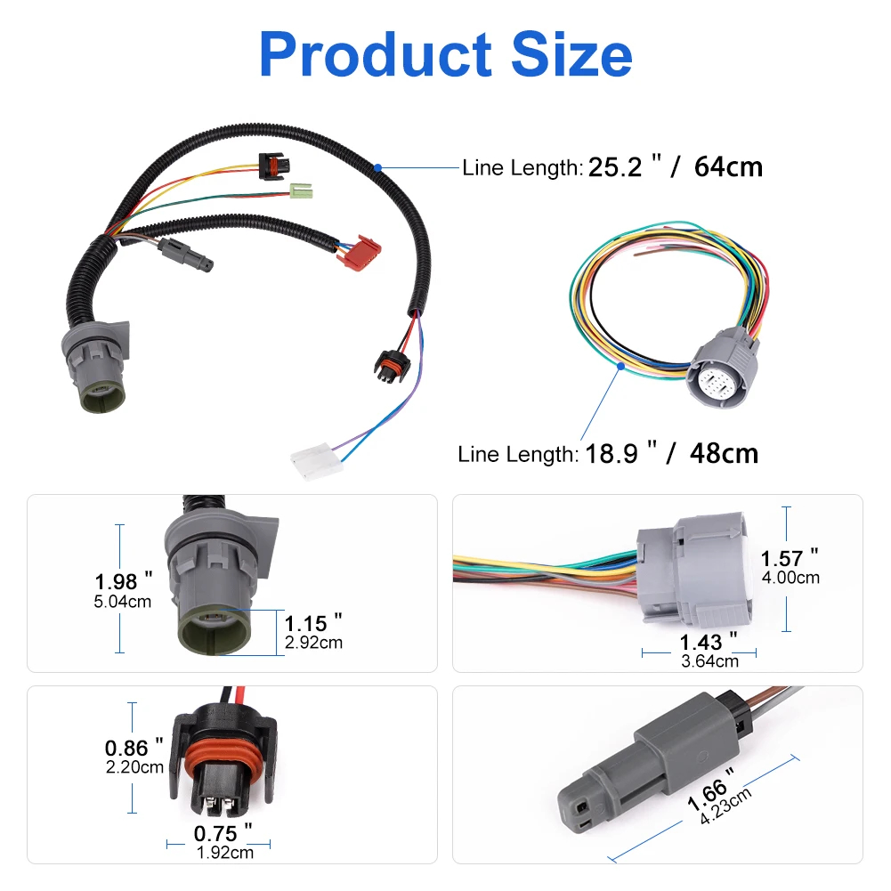 4L80E Harness Repair Kit Transmission Internal and External Wire Harness 350-0032 350-0033 For GM 4L80E Automatic Transmission