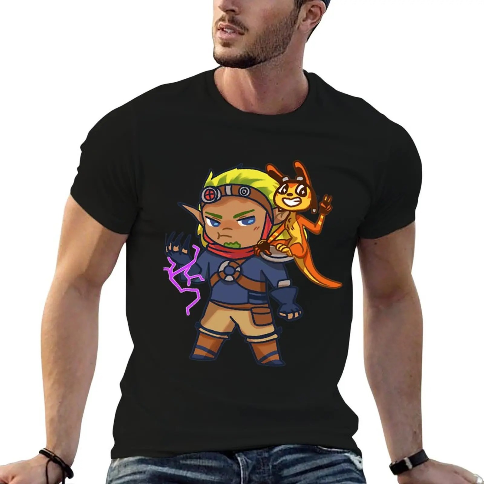 

Jak And Daxter T-Shirt t shirt man cotton man t shirt summer t shirts cotton 100% T-shirt